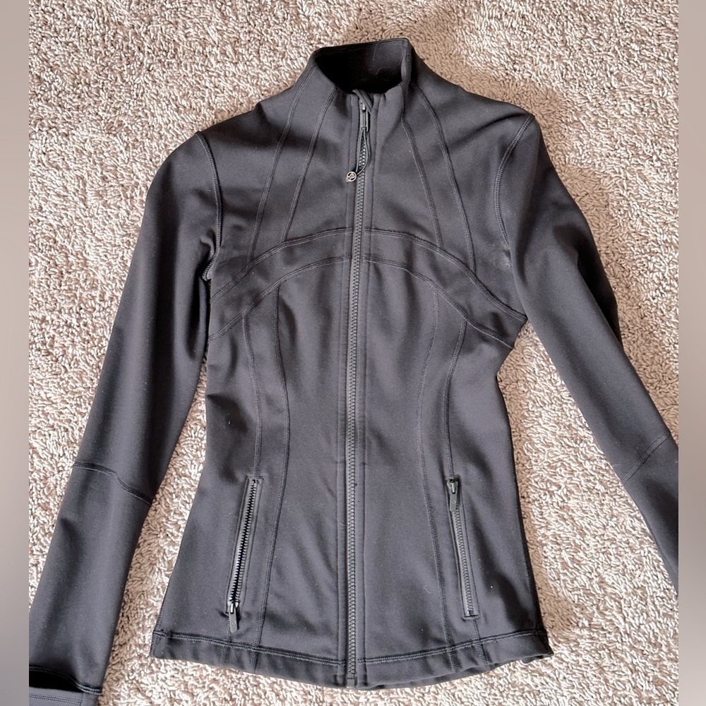 Lulu lemon define black jacket size 2